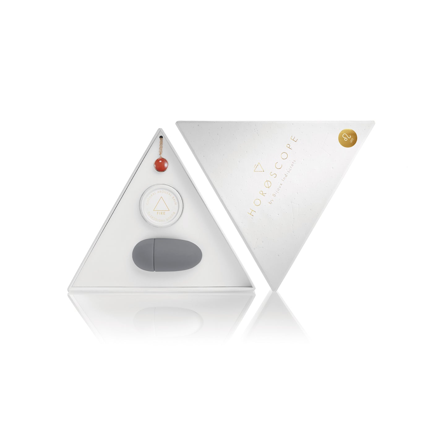 Bijoux Indiscrets – Acessório Bijoux Indiscrets Horoscope Kit Leão – Ritual Sensorial com Colar, Bálsamo e Vibrador – 3 Peças
