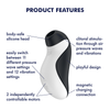 Satisfyer Orca | Dispositivo com Ondas de Pressão e Vibração | Silicone Biocompatível